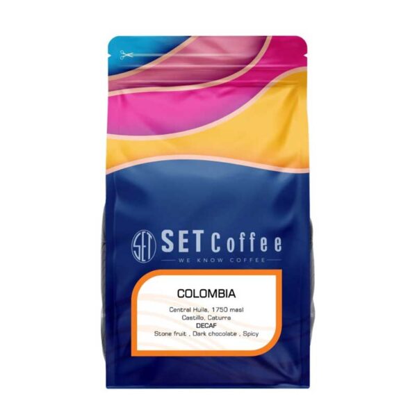 دانه قهوه کلمبیا بدون کافئین (Decaf)