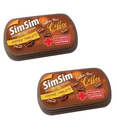 قرص خوشبو کننده دهان قهوه سیم سیم بسته 2 عددی