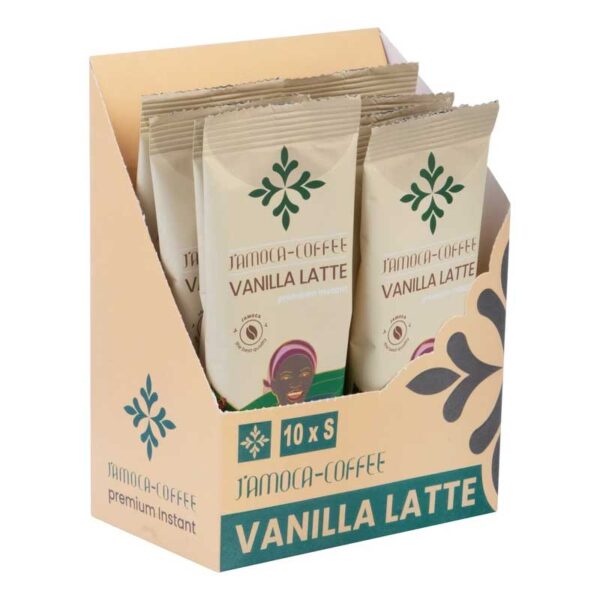 قهوه لاته با طعم وانیل جاموکا