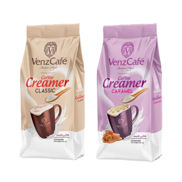 پودر خامه ای کننده غیر لبنی کلاسیک و کاراملی ونزکافه