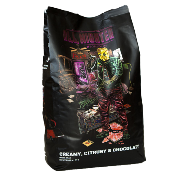 دانه قهوه ۲ کیلویی بوهمیان ALL NIGHTER موآ