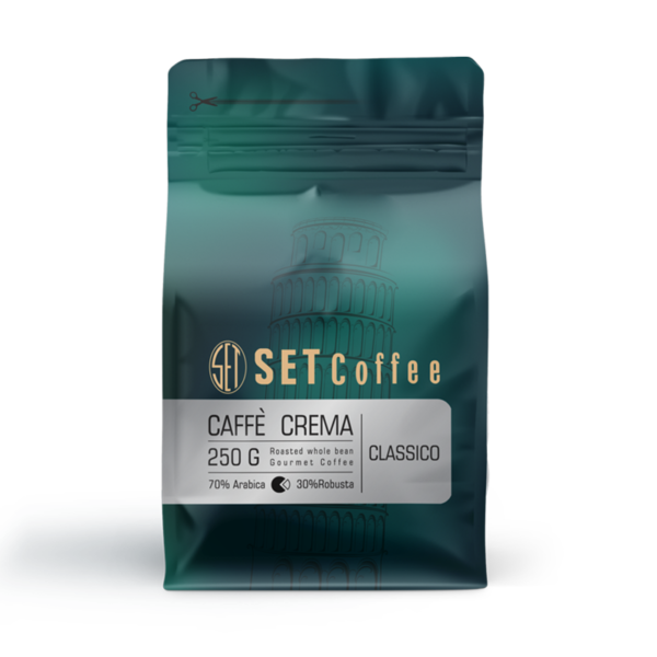 دانه قهوه Caffè crema – CLASSICO ست (کلاسیک – A70 R30)