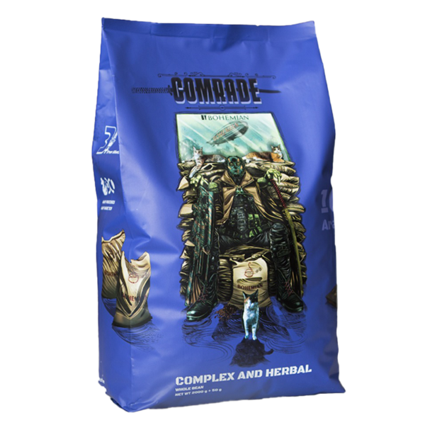 دانه قهوه ۲ کیلویی بوهمیان COMRADE موآ