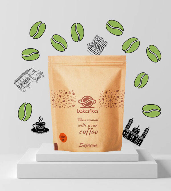 قهوه سبز کلمبیا سوپریمو لکافکا (عربیکا)