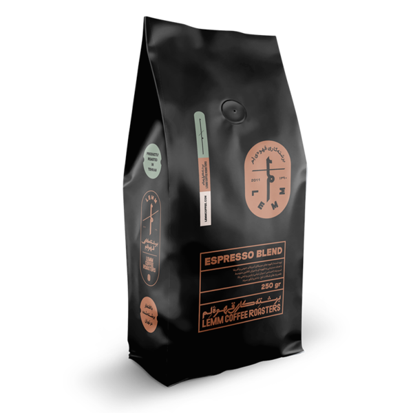 قهوه اسپرسو بلند ۱۰۰% عربیکا لم (۲۵۰ گرمی)