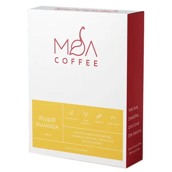دانه قهوه ۲۰۰ گرمی رواندا روگالی موآ