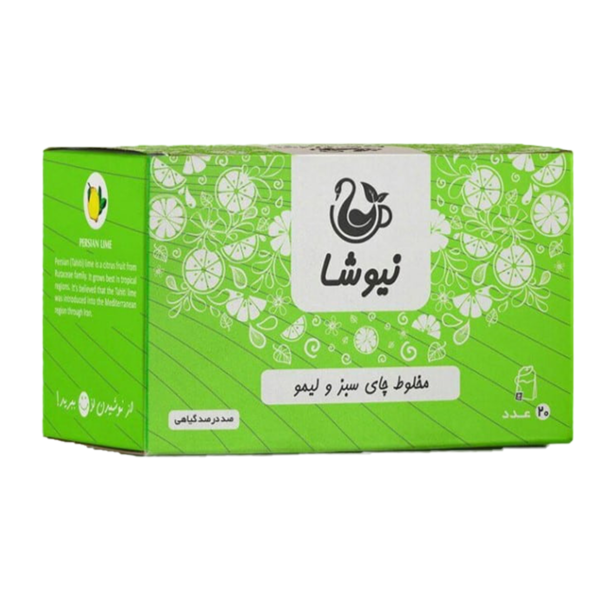 دمنوش چای سبز و لیمو نیوشا