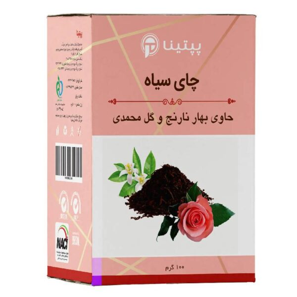 چای سیاه بهار نارنج و گل محمدی پپتینا