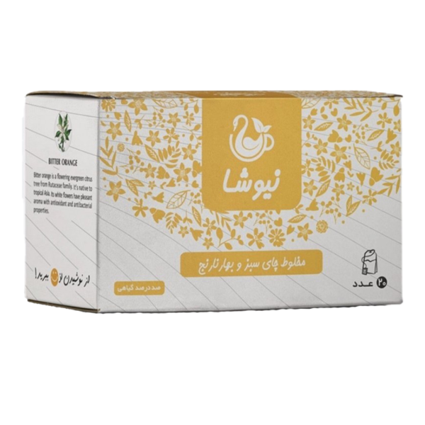 دمنوش چای سبز و بهارنارنج نیوشا