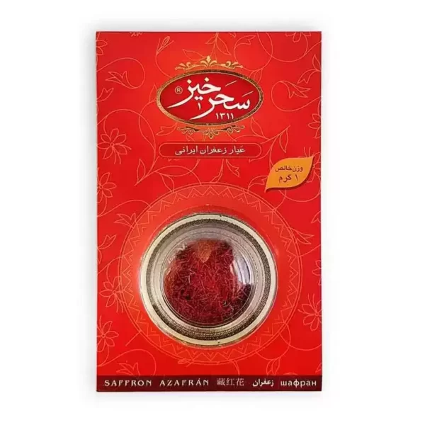 زعفران سرگل 1 گرم خاتم سحرخیز