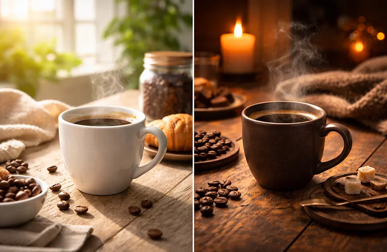 تفاوت قهوه صبح و عصر